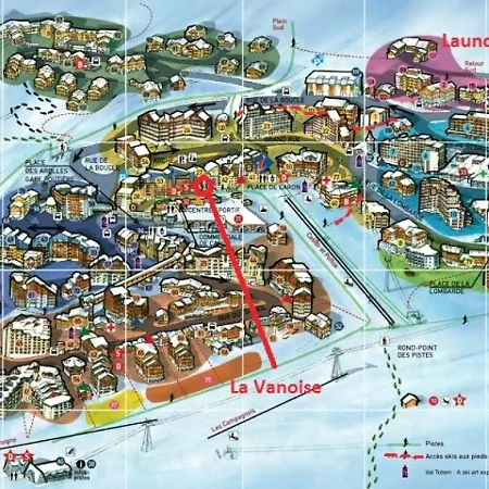 Vanoise - Location: Belle Vue, 4 Personnes Chaleureux, Centre Station Mae-9047 Apartament *