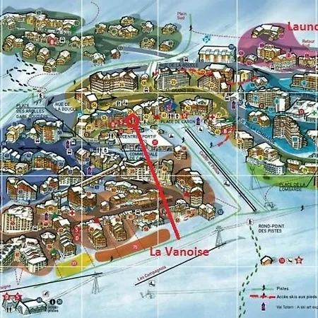 Vanoise - Location: Belle Vue, 4 Personnes Chaleureux, Centre Station Mae-9047 *
